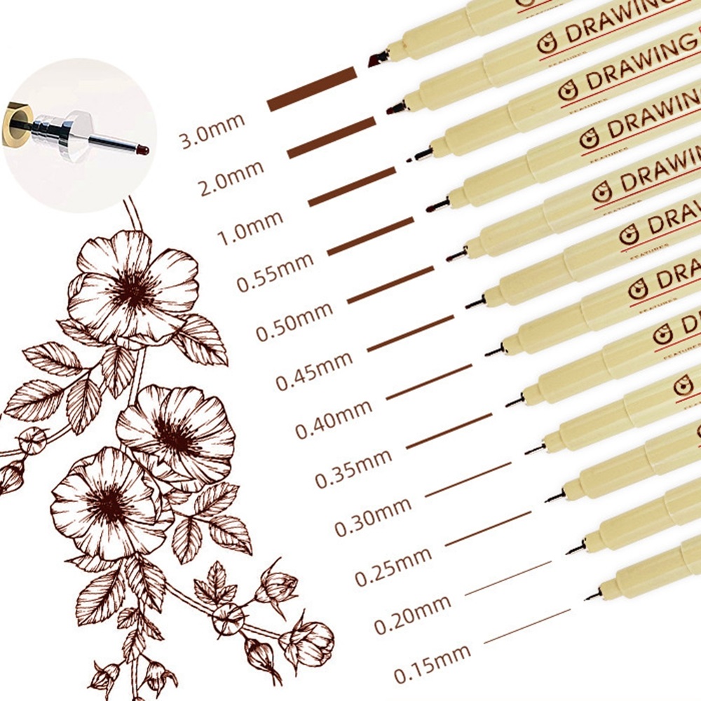 Brown & Black Micro Pens, 12 S - Archive Box Set review and price