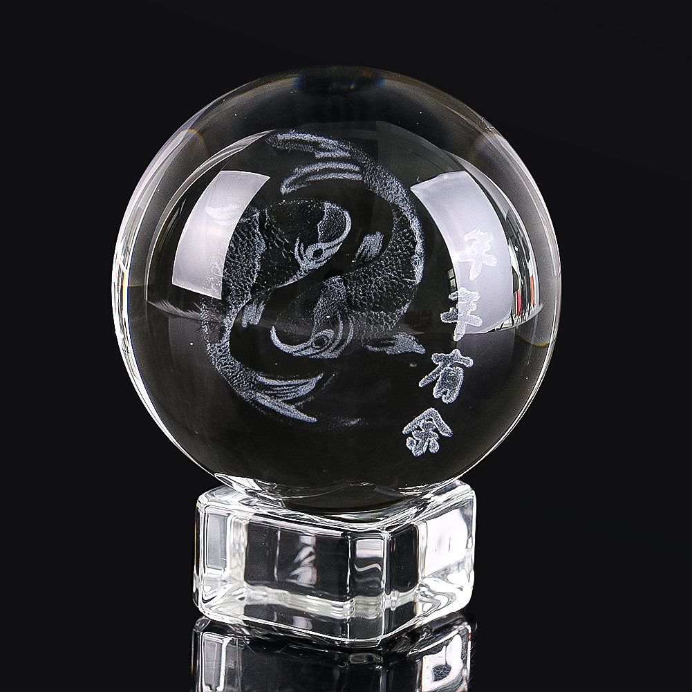 50mm 3D Engraved Crystal Ball  - Paper Weight Crystal review and price
