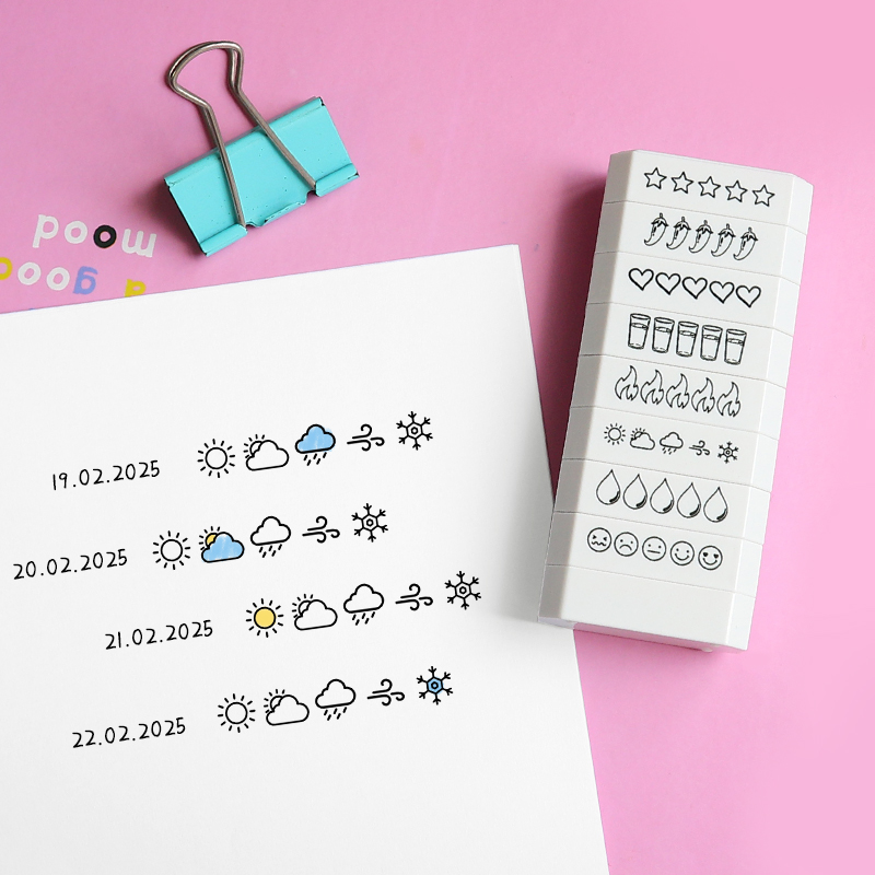 8-layer Stamp 5 Star Rating Mo - Rubber Date Stamp review and price