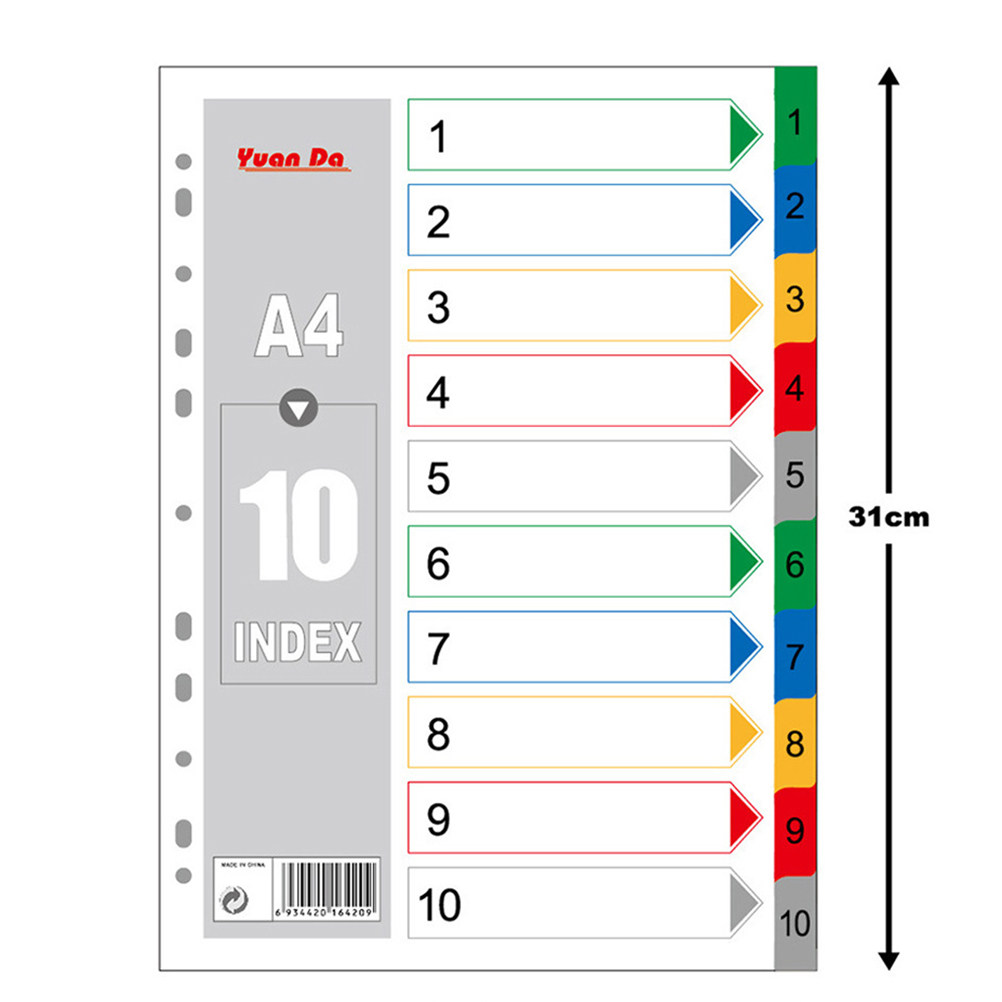 40Pcs A4 Bright Color Index Ta - Tab Divider A4 review and price