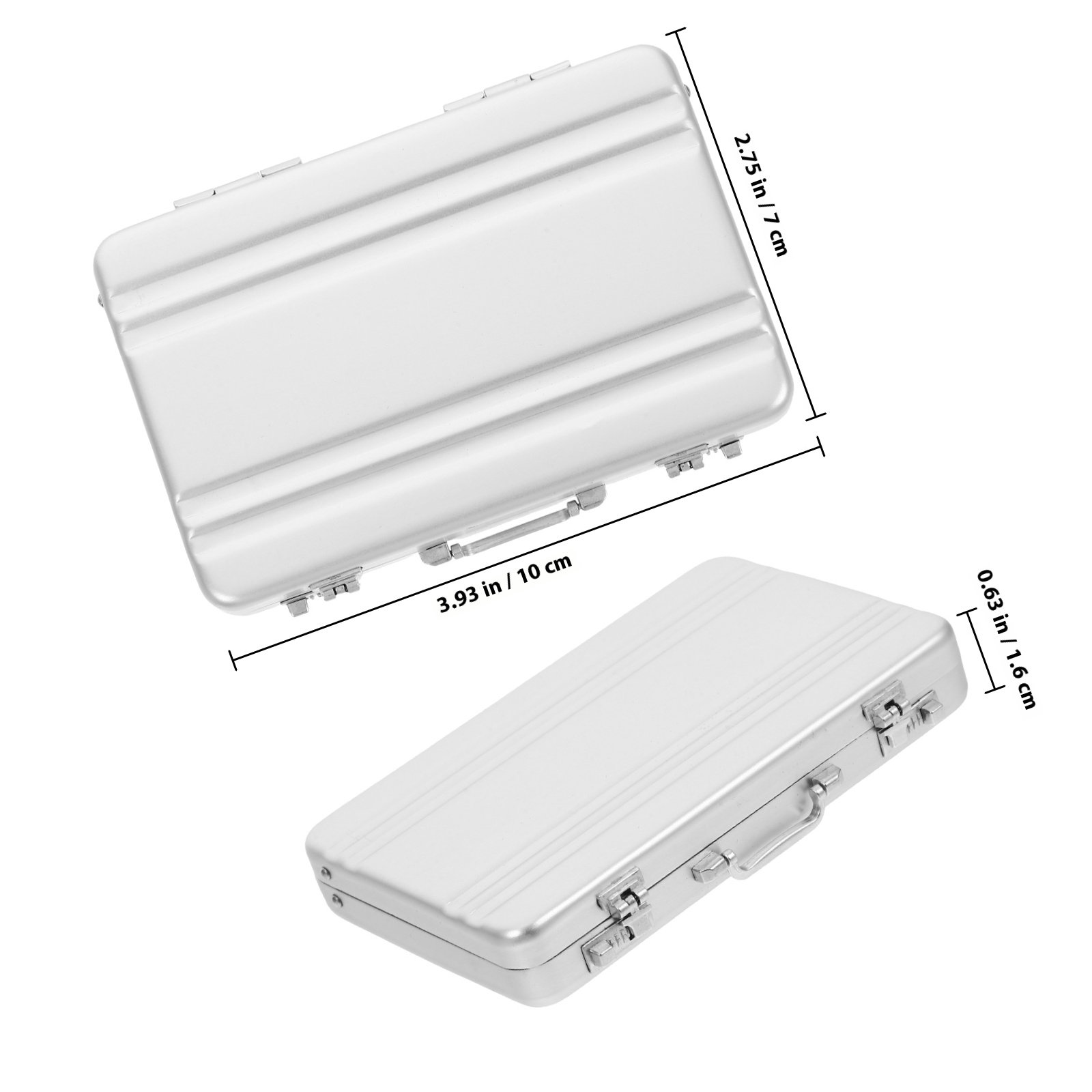 Compact Aluminum Alloy Cards H - Card Index Box review and price
