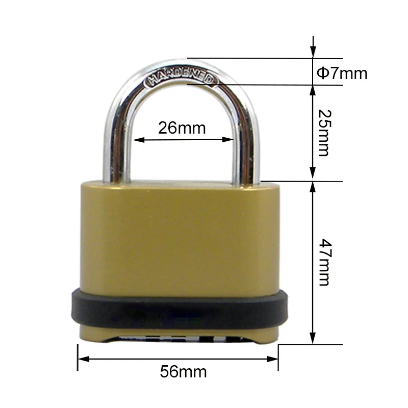 Outdoor Lock No Key 4 Digit Co - Letter Opener Brass review and price