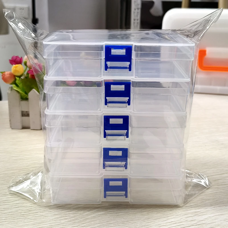 5 transparent plastic storage  - Card Index Box review and price