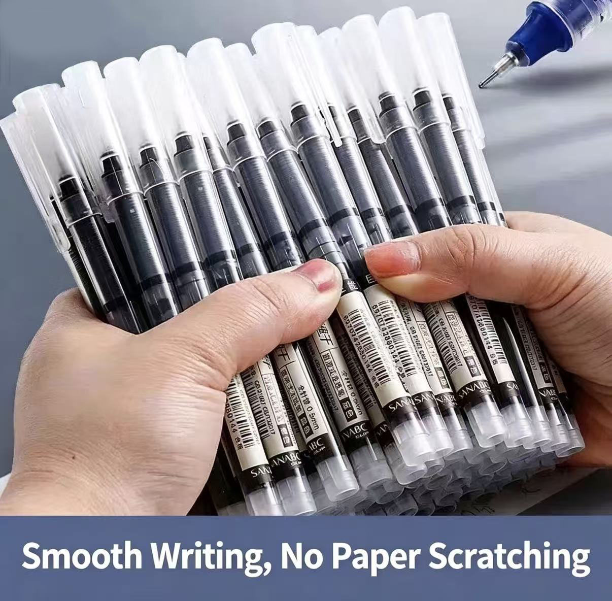 6 Pack Click Gel Pens 0.5mm Bl - Gel Refill Pack review and price