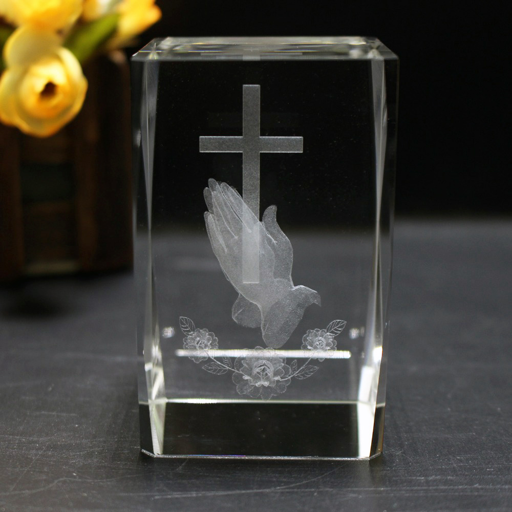 3D Laser Crystal Religious Cub - Paper Weight Crystal review and price
