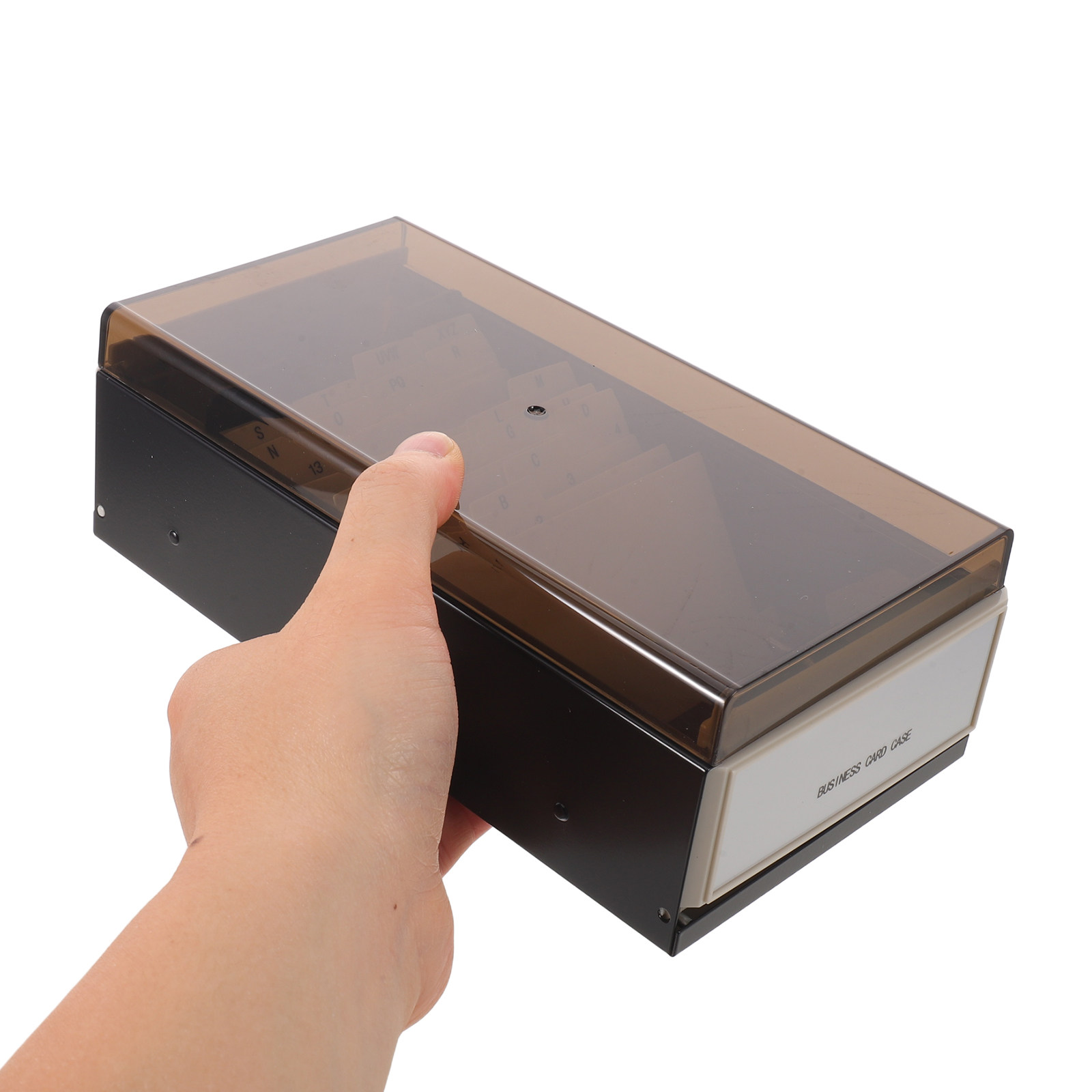 Business Card File Organizer L - Card Index Box review and price