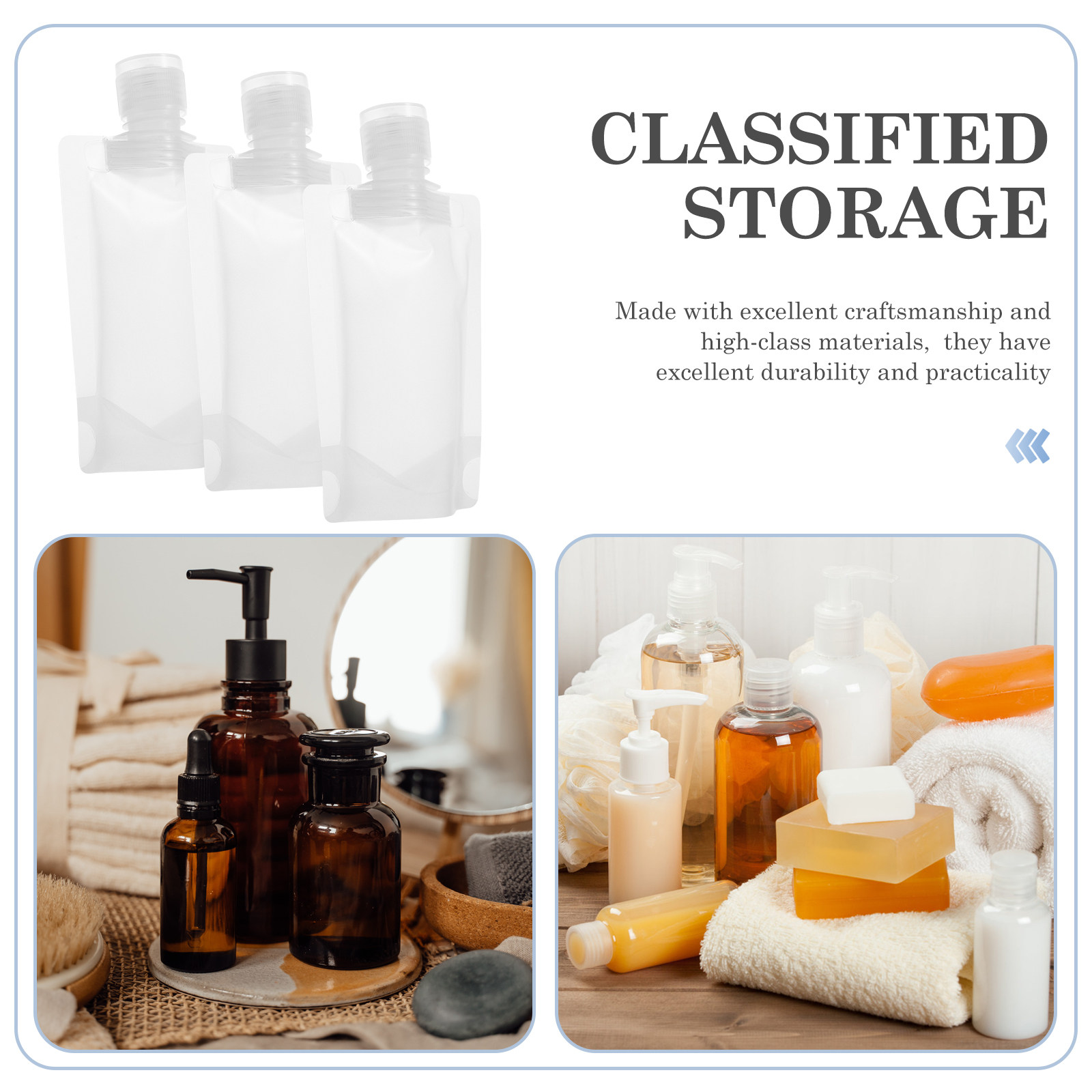 1Set Travel Lotion Storage Bag - Gel Refill Pack review and price