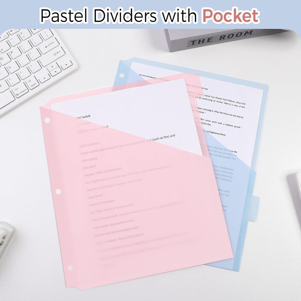8 pcs A4 Pastel Binder Divider - Tab Divider A4 review and price