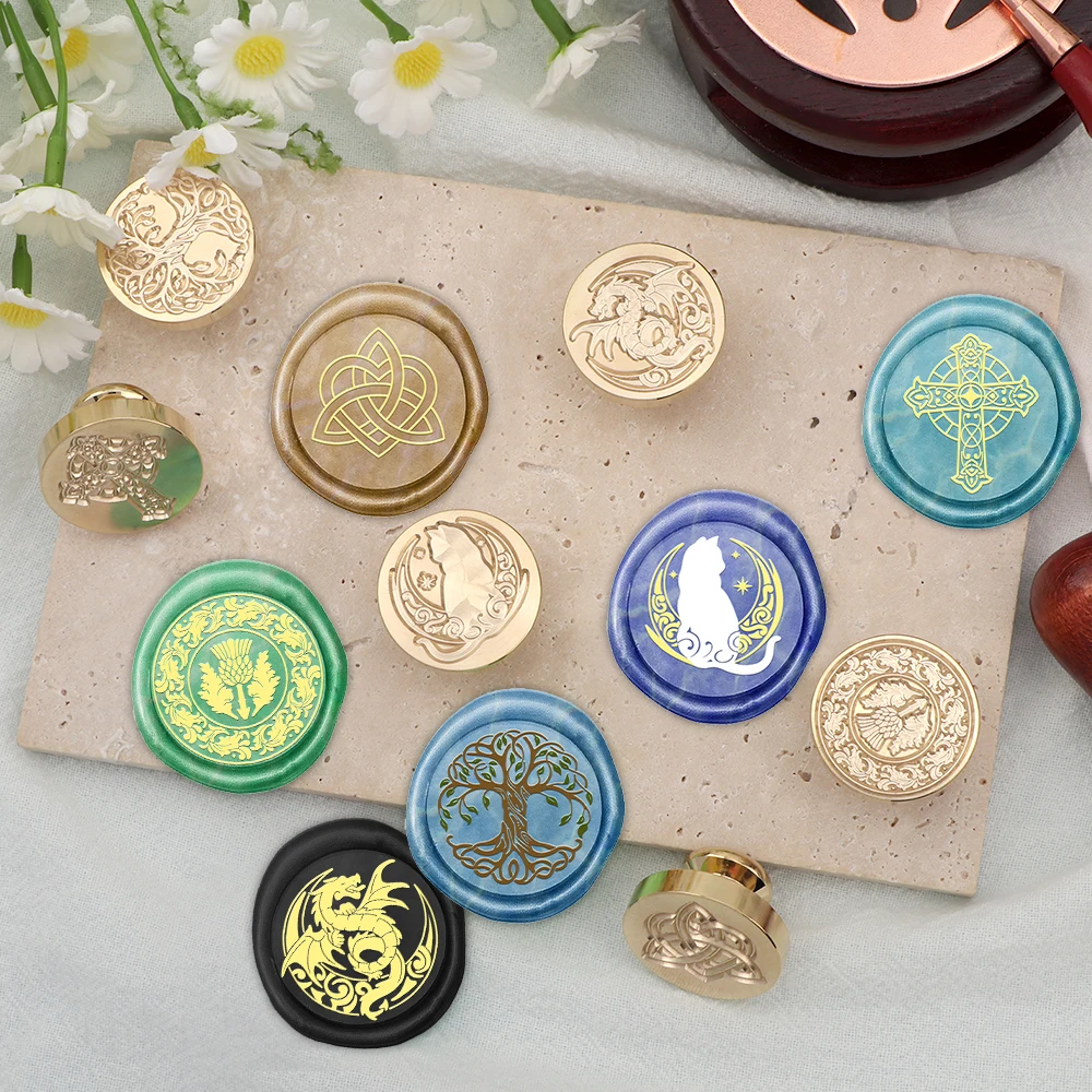 Creative Moon Rabbit Cross Dra - Wax Seal Stamp Set review and price
