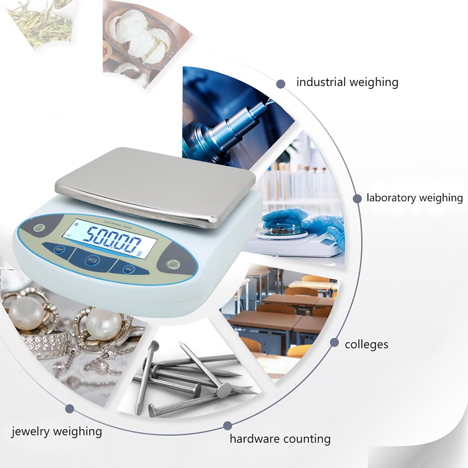 5000g 0.01g Digital Precision  - Tape Dispenser Weighted review and price