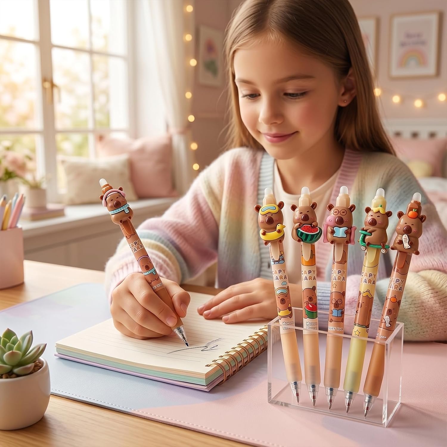 Cute Capybara Erasable Pens, 0 - Correction Pen Fine review and price