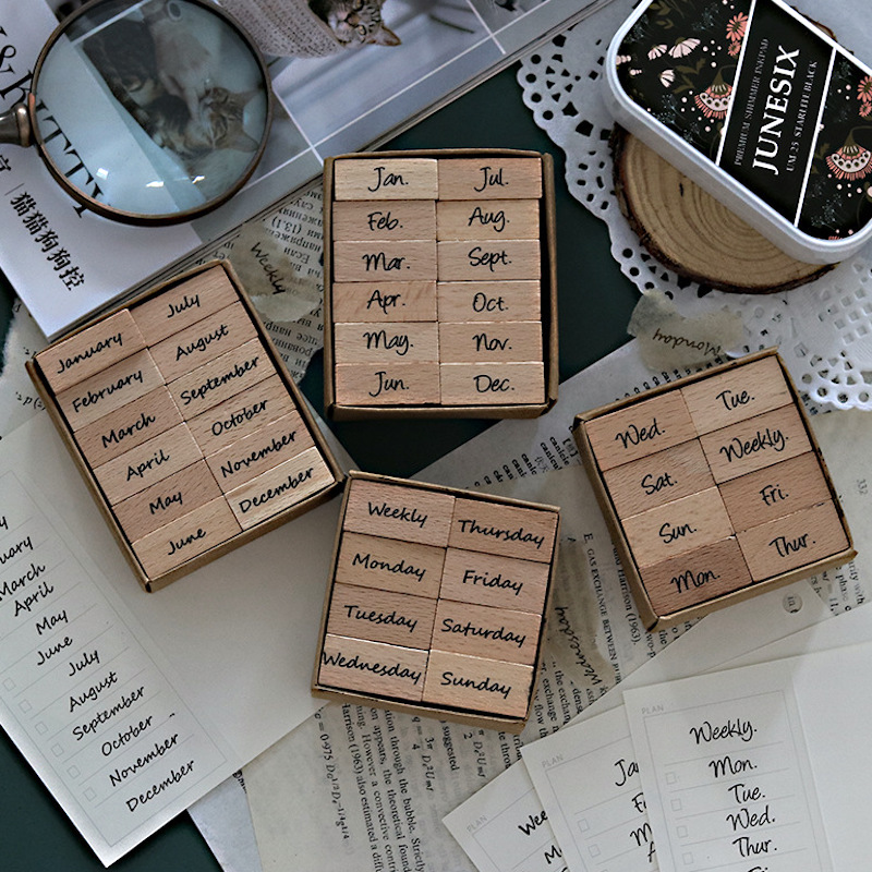 Arabic Numbers Day Month Calen - Rubber Date Stamp review and price